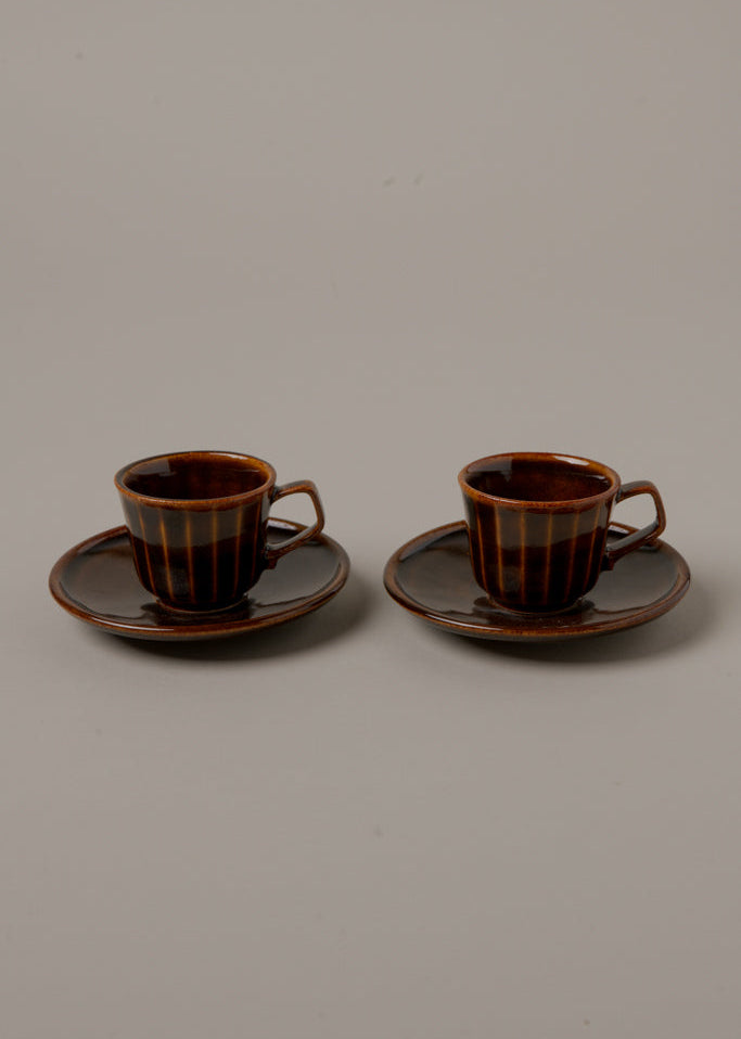 SET DE 2 TAZAS ESPRESSO Y PLATO A CONJUNTO