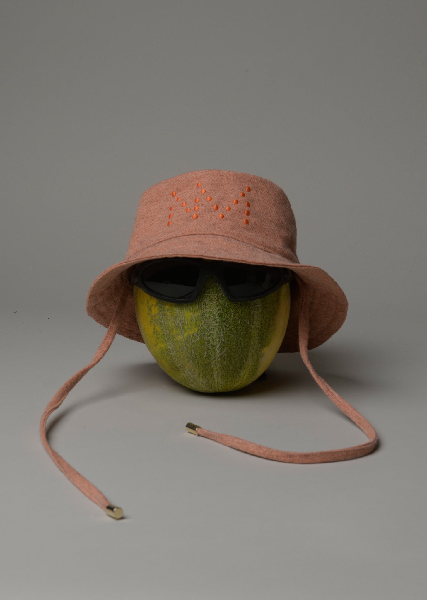 "CAMP" Wool and organic cotton bucket hat, Salmon