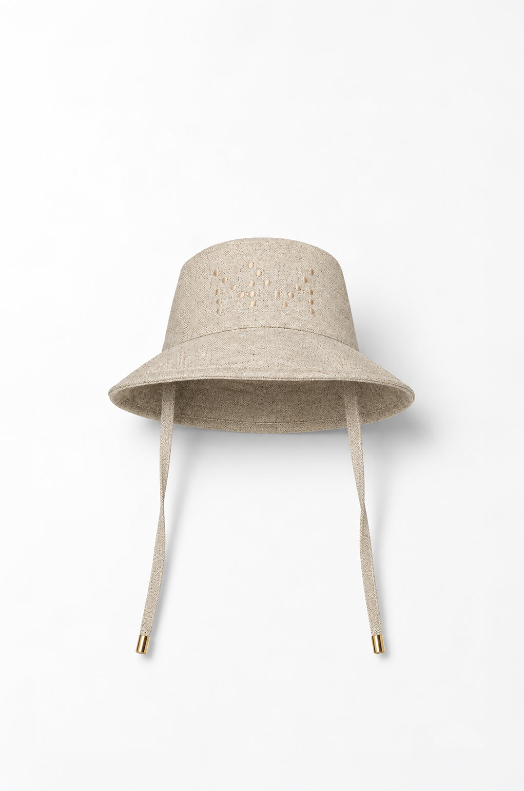 GORRO BUCKET DE LANA Y ALGODÓN "CAMP" Crudo