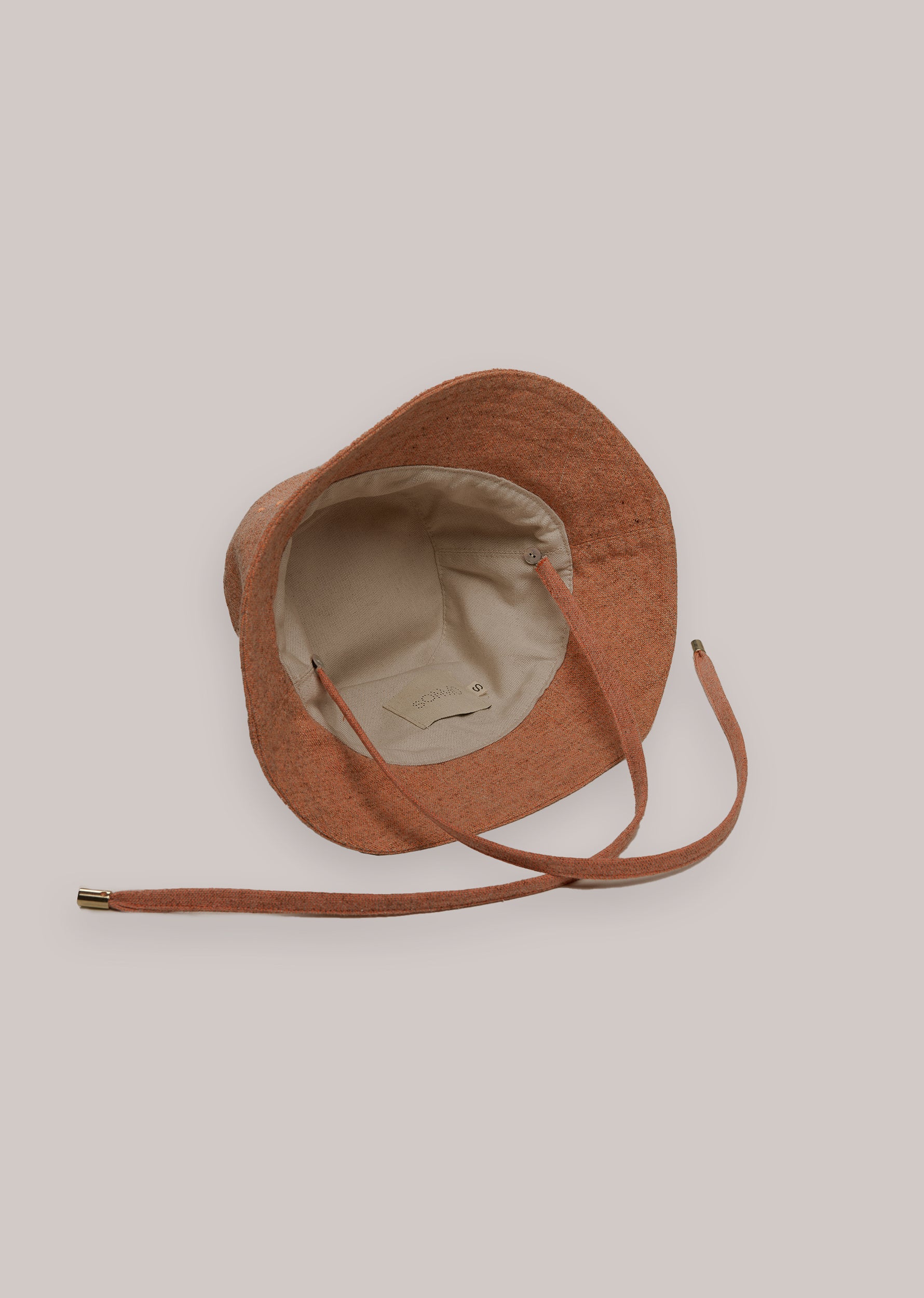 "CAMP" Wool and organic cotton bucket hat, Salmon