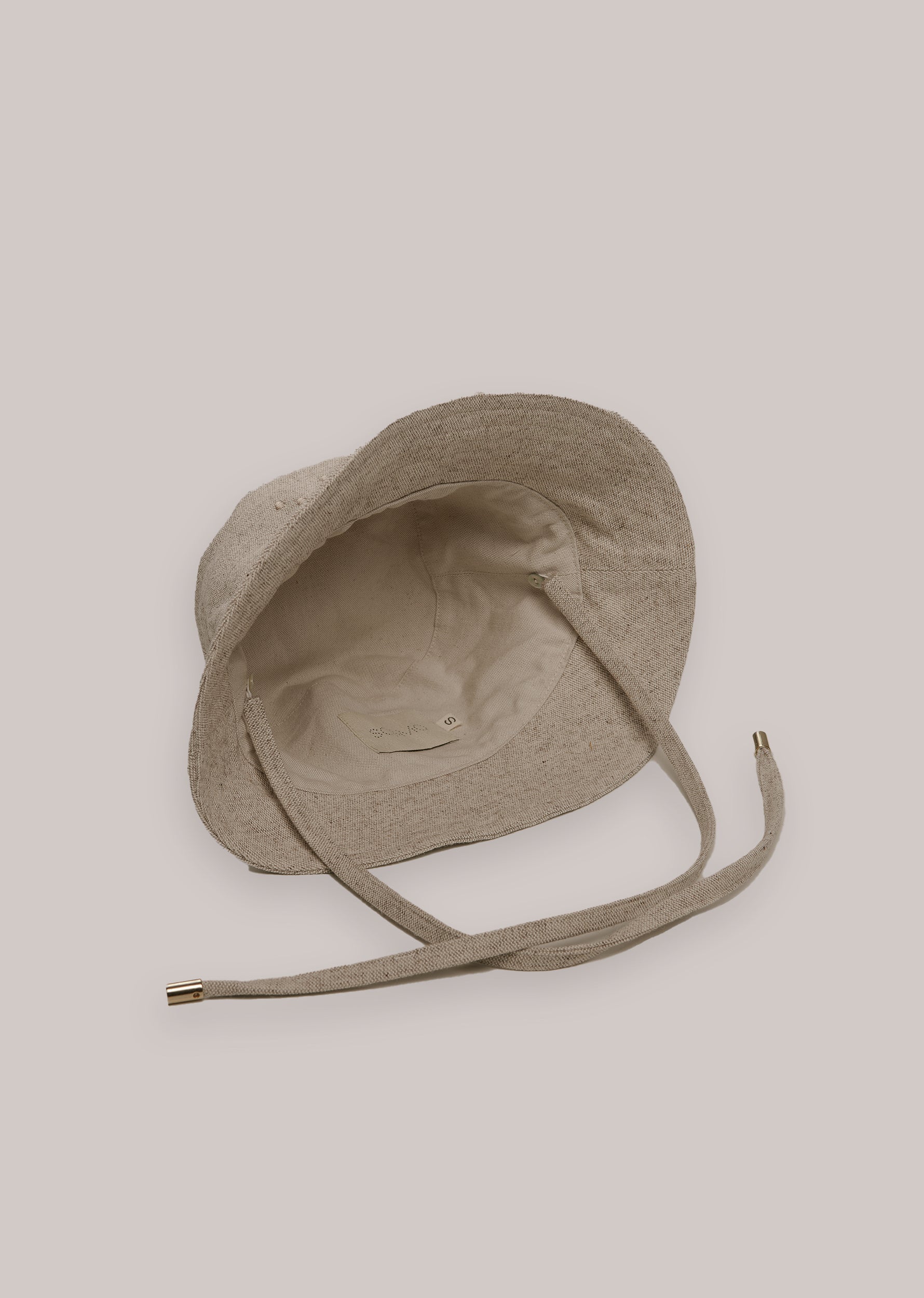 "CAMP" Wool and organic cotton bucket hat, Light Natural