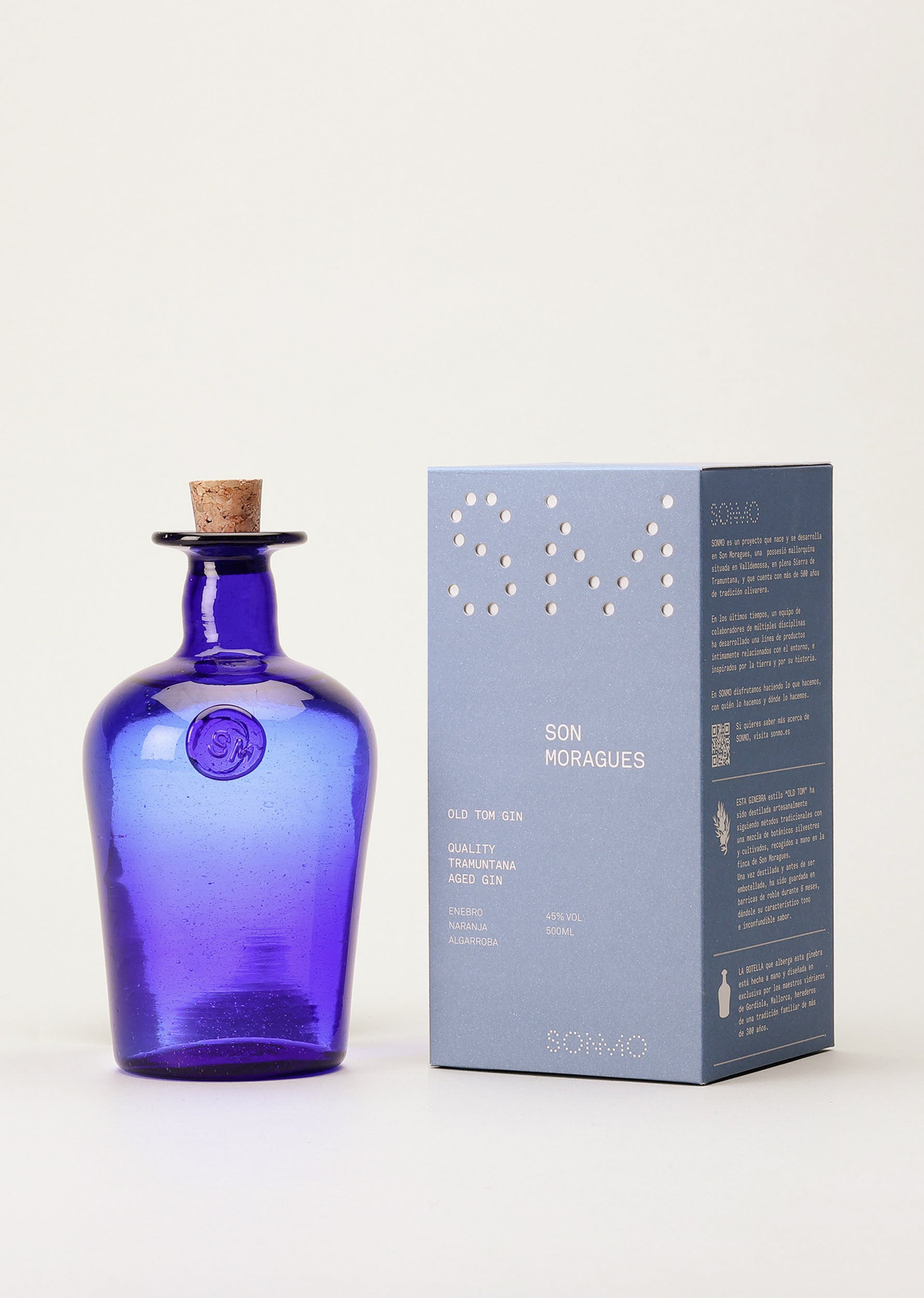 "OLD TOM" GIN IN HANDMADE BOTTLE