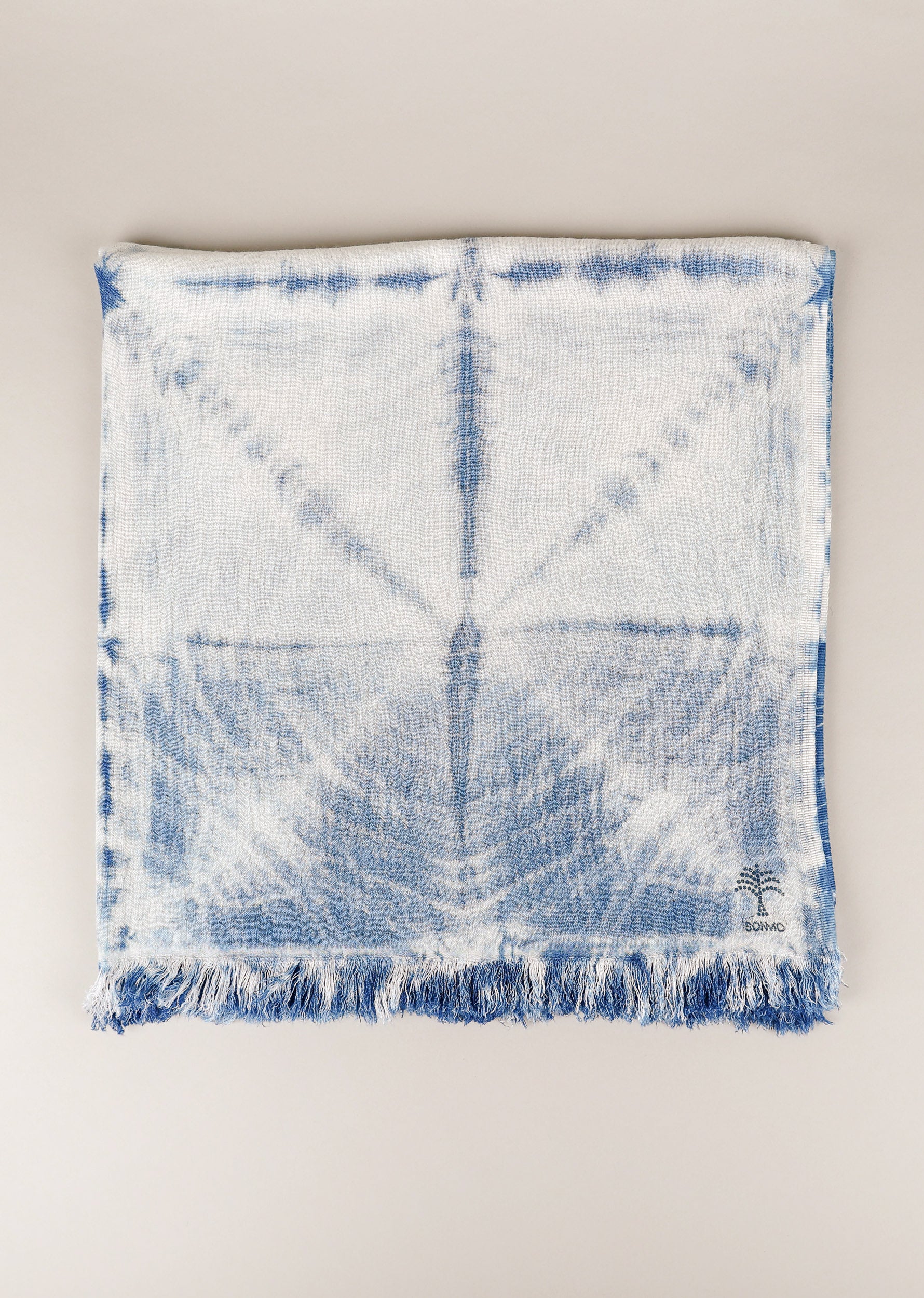 DOUBLE-CLOTH COTTON TOWEL. FOLD DYE