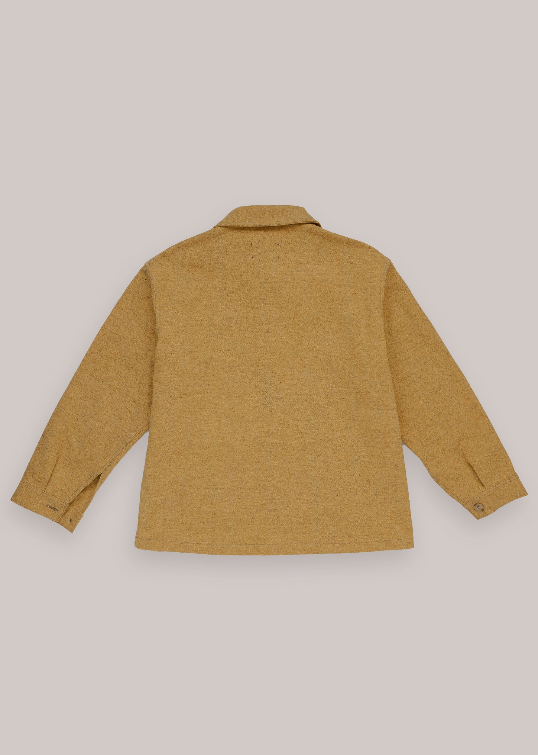 "CAMP" Wool and organic cotton jacket, Mustard