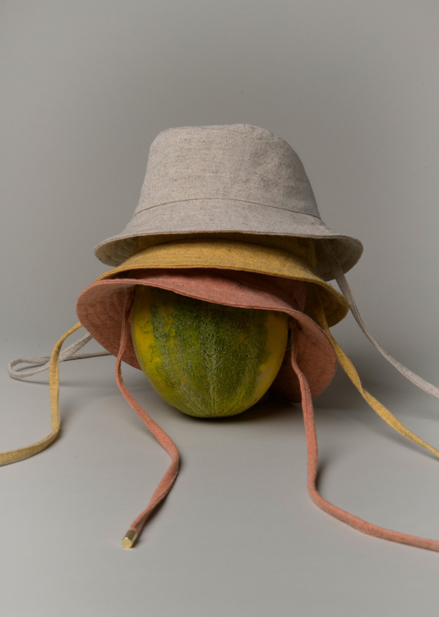 "CAMP" Wool and organic cotton bucket hat, Salmon