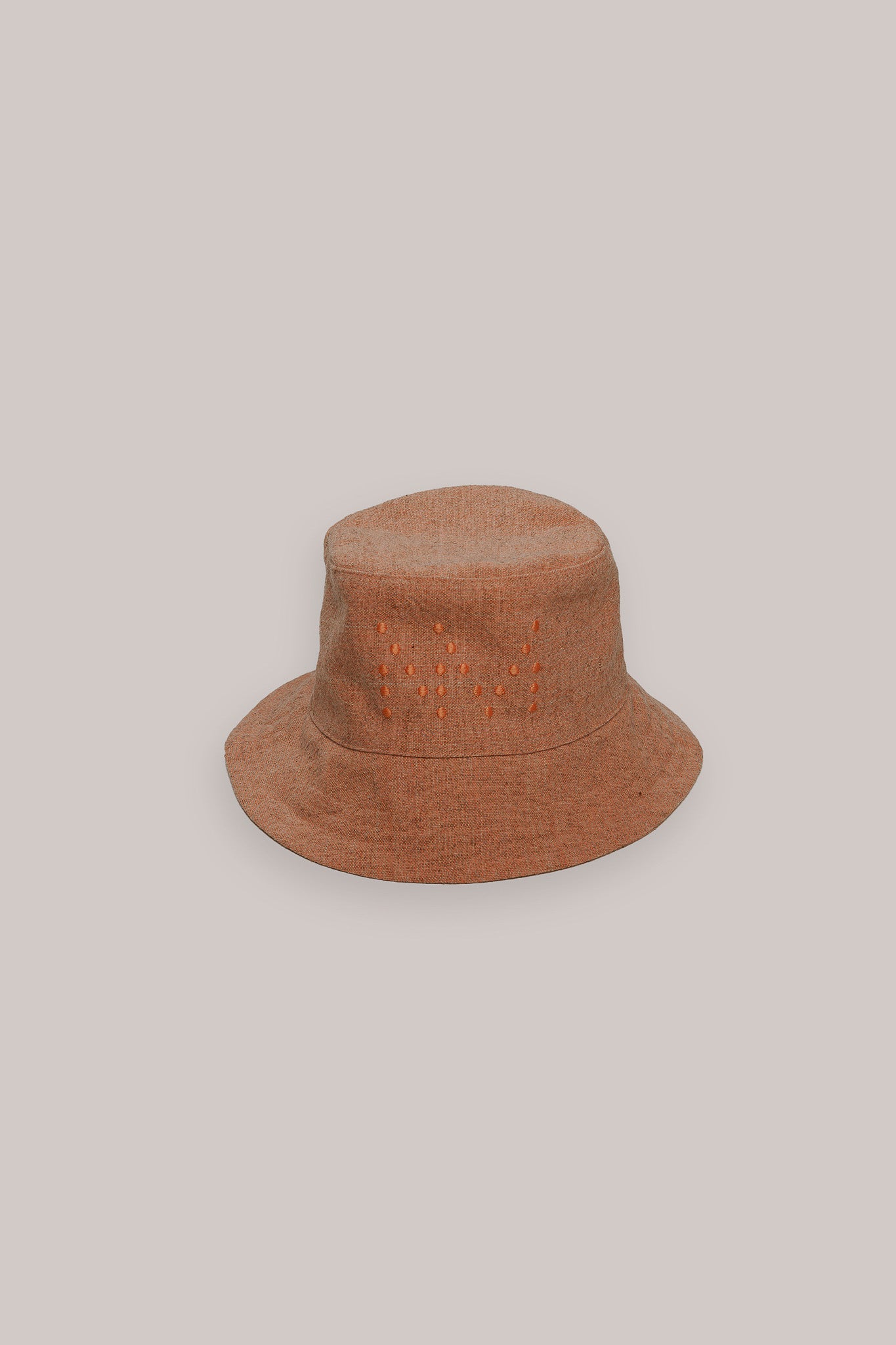 "CAMP" Wool and organic cotton bucket hat, Salmon