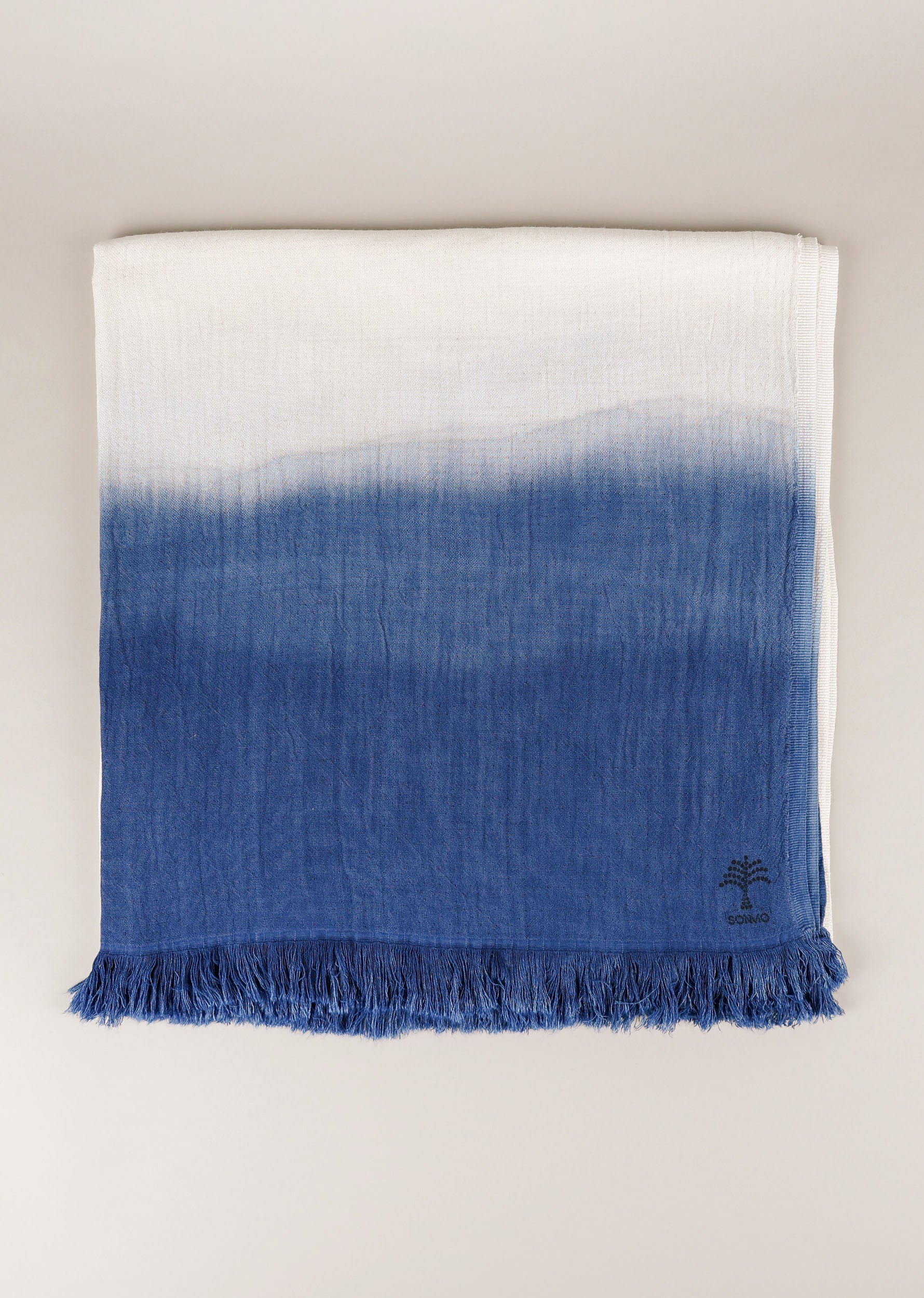 DOUBLE-CLOTH COTTON TOWEL. DIP DYE