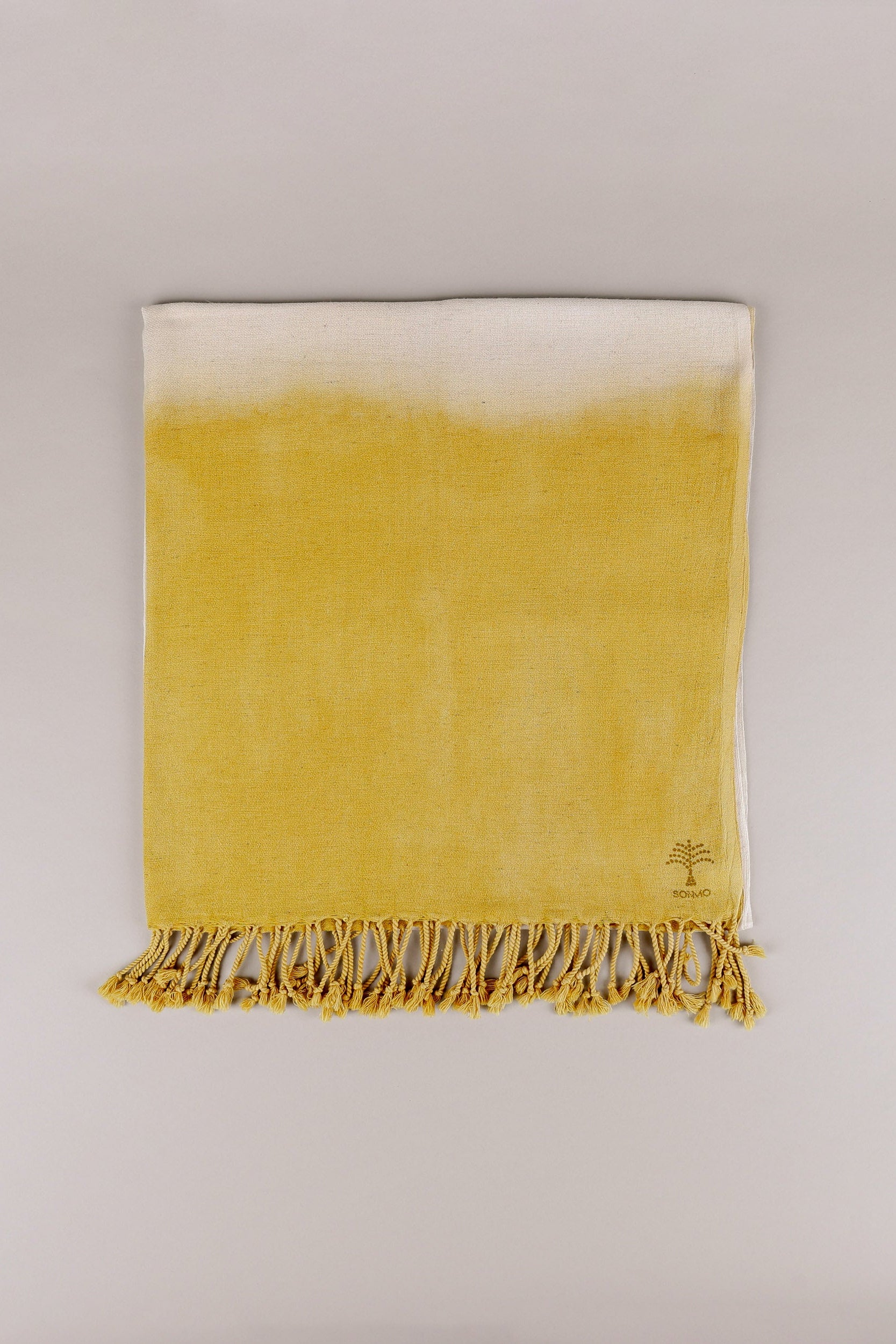 PAREO DE LINO Y ALGODON. TÉCNICA “DIP DYE”