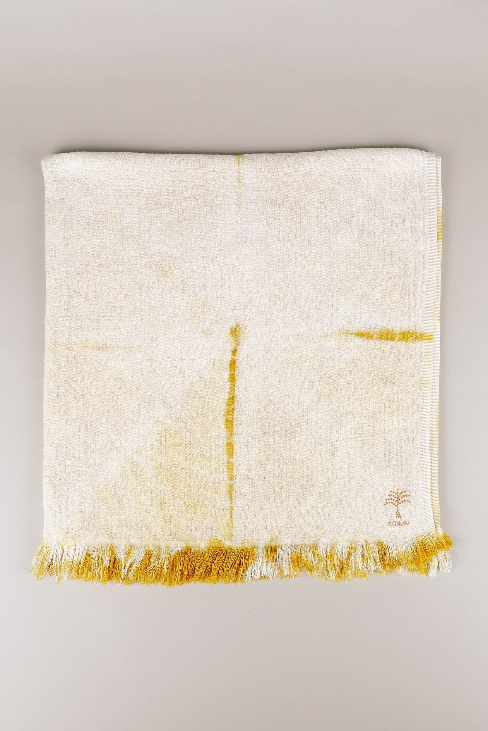 DOUBLE-CLOTH COTTON TOWEL. FOLD DYE